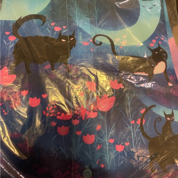 Blackmilk - “Kitty Parade Cute as a Button” shirt - ghost cats - Picture 10 of 10